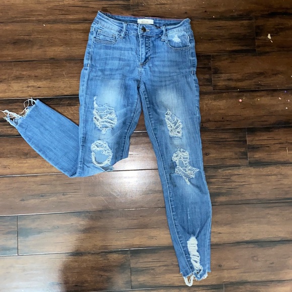 Denim - Ripped cello skinny jeans